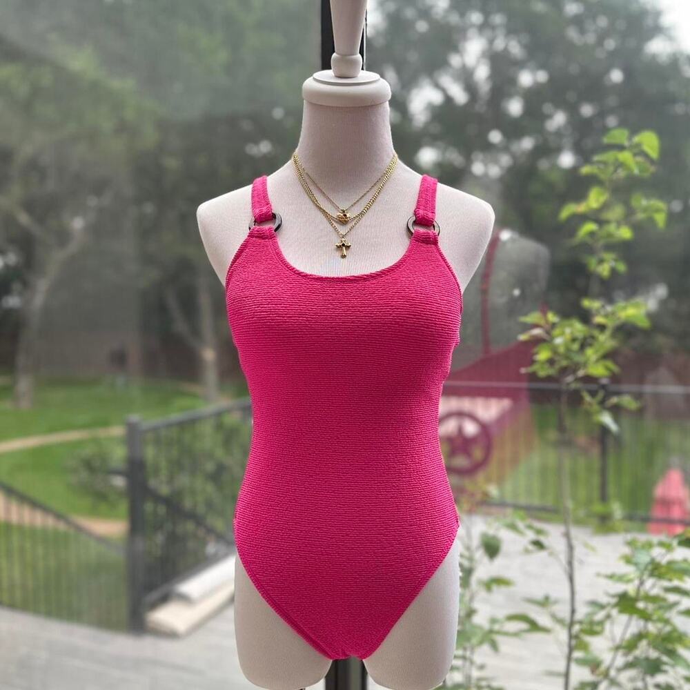 Shade & Shore Pink One Piece Swimsuit XS